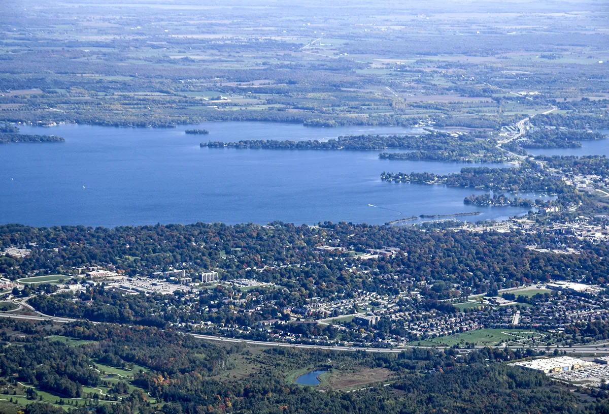 Aerial view of Orillia